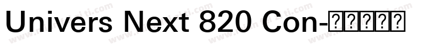 Univers Next 820 Con字体转换
